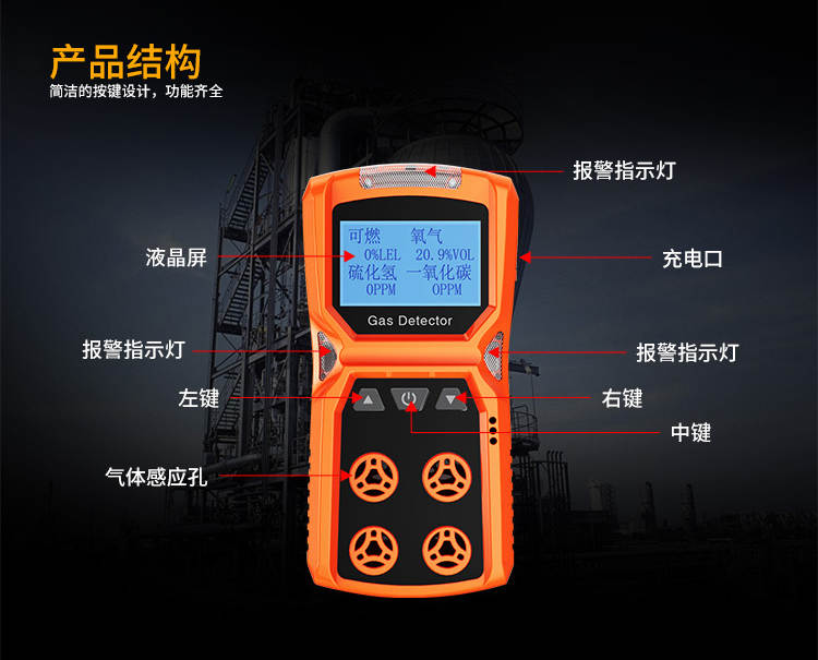 四合一气体检测仪
